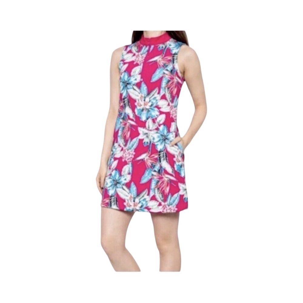 Tommy Bahama 1/4 Zip Tropical Floral Tennis Golf Active Dress Size L